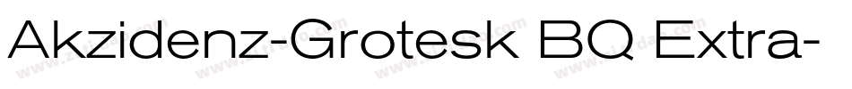 Akzidenz-Grotesk BQ Extra字体转换